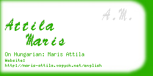 attila maris business card